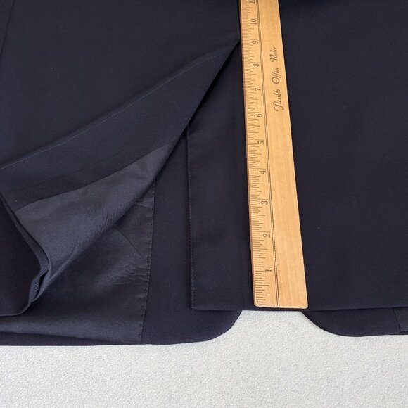 Lauren Ralph Lauren Sport Coat Mens 39 Short Navy Wool Gold Button Blazer Vented - Picture 9 of 10